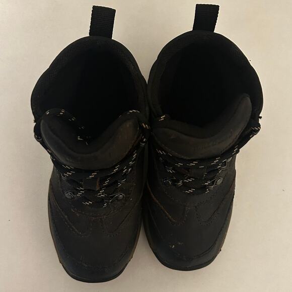 Timberland Toddler 9 Brown Black Hiking Boots Unisex Outdoor Leather Gorpcore - Picture 8 of 8